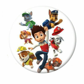 Badge Pat Patrouille Ryder et les chiots prets pour laction