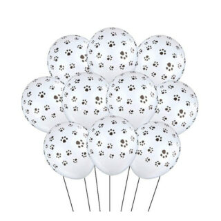 Decoration anniversaire Pat Patrouille ballons empreintes