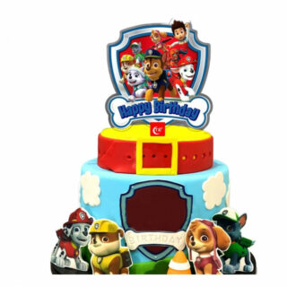 Decoration gateau Pat Patrouille Chase et ses amis