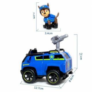 Figurine Pat Patrouille Chase et sa voiture de police