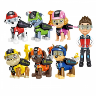 Figurine Pat Patrouille pack Stella Marcus Zuma Chase Rocky Ruben et Ryder