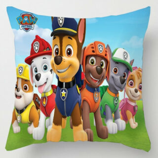 Housse de coussin Pat Patrouille lequipe au complet