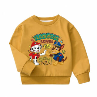 Pull Pat Patrouille Chase et Marcus jaune