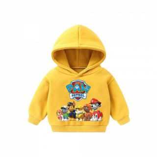 Pull Pat Patrouille lequipe au complet jaune