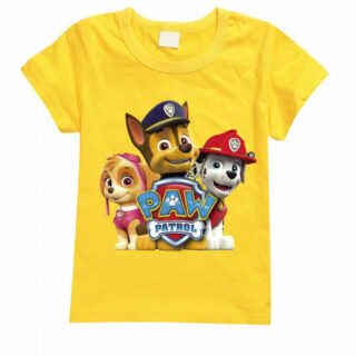 T Shirt Pat Patrouille Chase et ses amis jaune