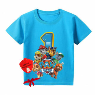 T Shirt Pat Patrouille tous en mission chiffre au choix 1